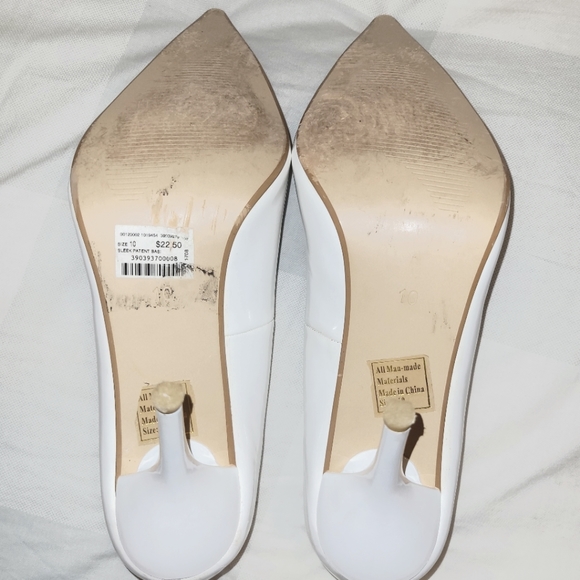 Wet Seal Vintage Women's Size 10 White Pointed Toe High Heels - Picture 6 of 6